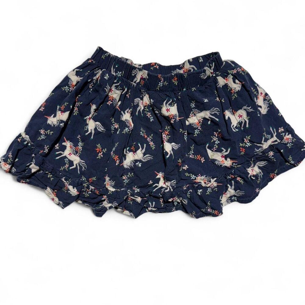 Sonoma Goods For Life‎ Navy Unicorn Floral Ruffle Skort Size 4